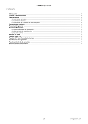 Energy Sistem Music Box Z6 Manual Del Usuario