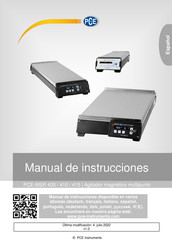 PCE Instruments PCE-MSR 410 Manual De Instrucciones