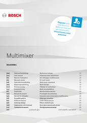 Bosch Multimixer MUZ5MM1 Manual De Usuario