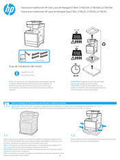 HP Color LaserJet Managed E78630dn Manual De Instrucciones