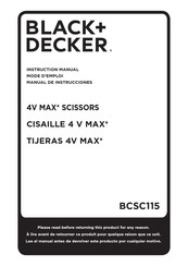 Black and Decker BCSC115 Manual De Instrucciones