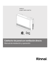 Rinnai EX38DT Manual De Instalación Y Operación