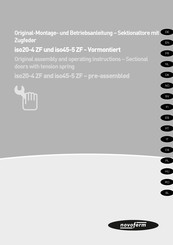 Novoferm iso20-4 ZF Instrucciones De Montaje Y Funcionamiento