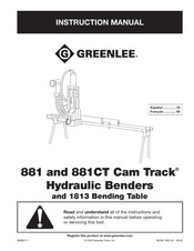 Greenlee 881 Manual De Instrucciones