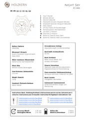 HOLZKERN Night Sky Manual De Instrucciones