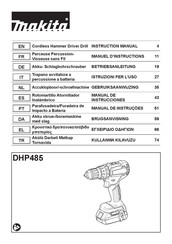 Makita DHP485 Manual De Instrucciones