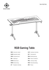 Deltaco Gaming RGB Gaming Table Manual