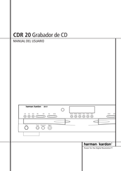 Harman Kardon CDR 2 Manual Del Usuario