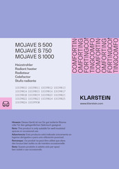 Klarstein MOJAVE S 500 Manual De Instrucciones