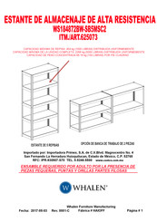 Whalen WS184872BW-SB5MSC2 Instrucciones De Montaje