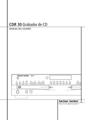 Harman Kardon CDR 30 Manual Del Usuario