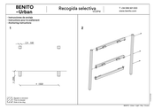 BENITO Urban Recogida selectiva VCDP12 Instrucciones De Montaje