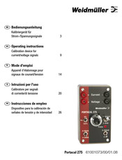 Weidmuller Portacal 275 Instrucciones De Empleo