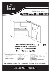 HOMCOM 800-126V90 Manual De Instrucciones