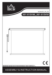 HOMCOM 001-015V90 Manual De Montaje E Instrucciones