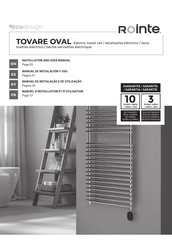 Rointe TOVARE OVAL TTOVI50B165 Manual De Instalacion Y Uso