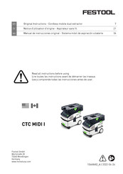 Festool CTC MIDI I Manual De Instrucciones