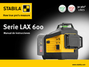 Stabila LAX 600 Serie Manual De Instrucciones