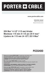 Porter Cable PCCG400 Manual De Instrucciones