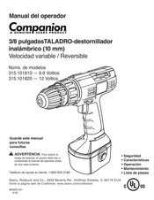 Sears COMPANION 315.101810 Manual Del Operador