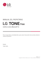 LG TONE Free fit TF7Q Manual Del Propietário