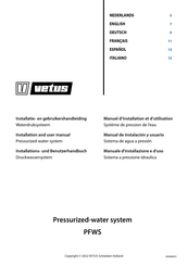 Vetus PFWS Manual De Instalación Y Usuario