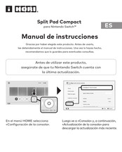 HORI Split Pad Compact Manual De Instrucciones