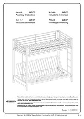 Walker Edison BTOF Instrucciones De Montaje