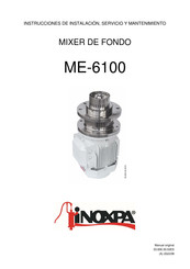 iNOXPA ME-6100 Instrucciones De Instalación, Servicio Y Mantenimiento