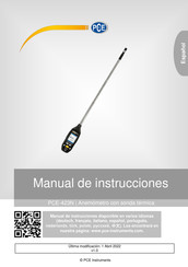 PCE Instruments PCE-423N Manual De Instrucciones