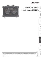 Boss DUAL CUBE BASS LX Manual Del Usuario