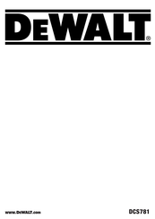 DeWalt DCS781 Traducido De Las Instrucciones Originales