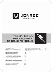 VONROC S3 CS504DC Traducción Del Manual Original