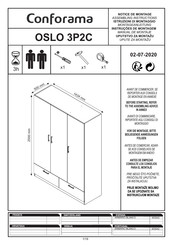 CONFORAMA OSLO 3P2C Manual De Montaje