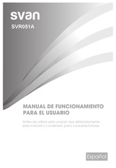 Svan SVR051A Manual De Funcionamiento Para El Usuario