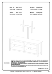 Walker Edison W58CSP-MT Instrucciones De Montaje