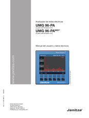 janitza UMG 96-PA Manual Del Usuario