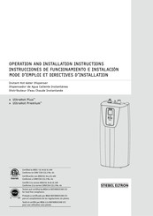 Stiebel Eltron UltraHot Plus Instrucciones De Funcionamiento E Instalación