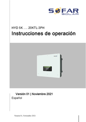 Sofar Solar HYD 5-20KTL-3PH Instrucciones De Operación