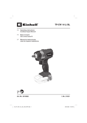 EINHELL TP-CW 18 Li BL Manual De Instrucciones