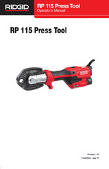 RIDGID RP 115 Manual Del Operador