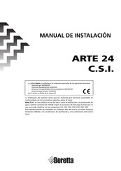 Beretta ARTE 24 C.S.I. Manual De Instalación