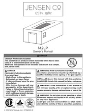 Jensen 142LP Manual Del Propietário