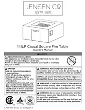 Jensen 141LP Casual Square Manual Del Propietário