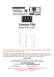 Elle Decor Lemont File EC-LEDF Manual De Instrucciones