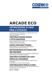 Costan ARCADE ECO Instrucciones De Uso