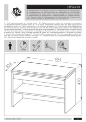 ML MEBLE HYGA 03 Instrucciones De Montaje