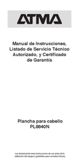 ATMA PL8840N Manual De Instrucciones