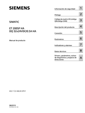 Siemens SIMATIC DQ 32x24VDC/0.5A HA Manual De Producto