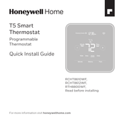 Honeywell Home T5 Smart Guía De Instalación Rápida